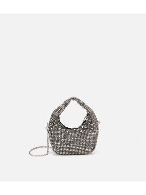 Hotiç 03CAH308970A250 KADIN Gri Taşlı Portföy Çanta