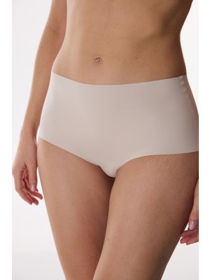 Penti Seramik Bej Invisible Görünmez Lazer Kesim Yüksek Bel Slip Külot