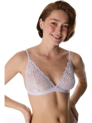 Penti Lila Üçgen Lace Dantel Sütyen