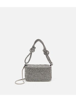 Hotiç 03CAH309000A100 KADIN Siyah Taşlı Portföy Çanta