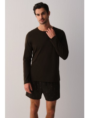 Suwen Casual Essentials Erkek Uzun Kollu T-Shirt