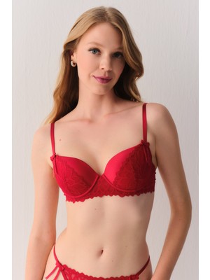 Suwen Lace Passion Dantelli Yarı Destekli Balenli Sütyen