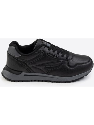 Letoon Tornado Erkek Premium Sneaker Siyah Suni Deri Düz Taban Günlük Kullanıma Uygun