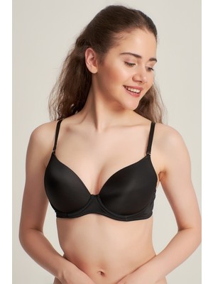 Le Jardin Kadın 700610 Mikro Kaplı Desteksiz Sütyen SİYAH