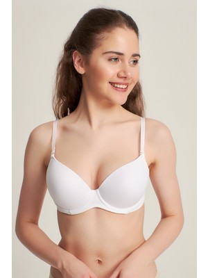 Le Jardin Kadın 700610 Mikro Kaplı Desteksiz Sütyen BEYAZ