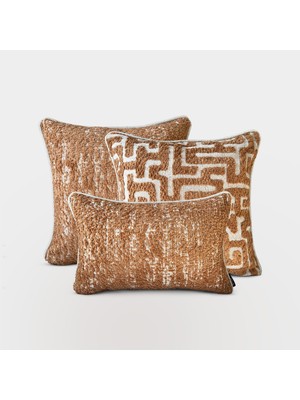 Lidoma Home "amber & Maze" Dekoratif Kırlent Kılıfı Seti