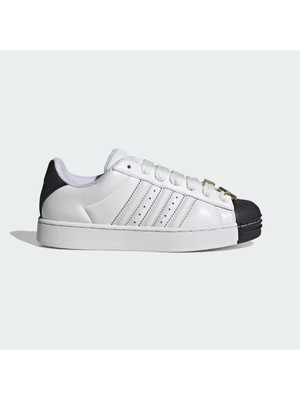 Adidas Superstar St Erkek Spor Ayakkabı Kauçuk Tabanlı Deri Üst Kısım ile Rahat Kullanım