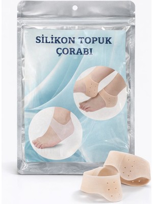 Genel Silikon Topuk Çorabı – Çatlak ve Sert Topuklar Için Yumuşak Jel Destek Çorabı (1 Çift)