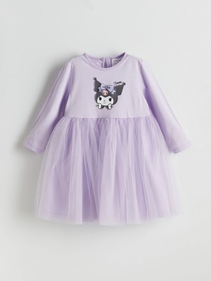 Lc Waikiki Yeni Sezon Kuromi Baskılı Kız Çocuk Tütülü Elbise