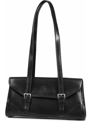 Tandi Bags Velora Vintage Baget Çanta Siyah