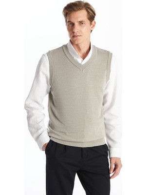 Lc Waikiki Yeni Sezon Standart Kalıp V Yaka Erkek Triko Süveter