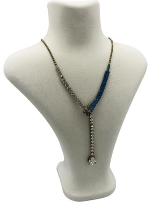 Megass Dekor Londra Model Süet Kumaş Krem Renk 22/18 cm Kolye Sergileme Mankeni