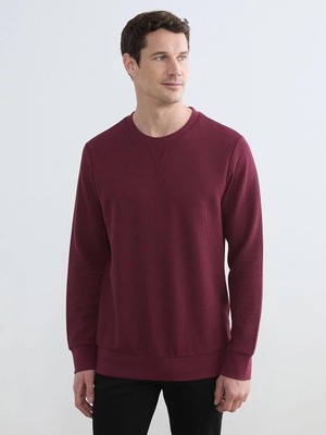 LC Waikiki Gri Bisiklet Yaka Erkek Sweatshirt  (S6)
