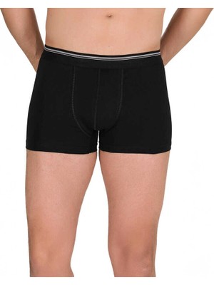 Berrak 1097 Erkek Likralı Boxer 3lü Paket Siyah Xl