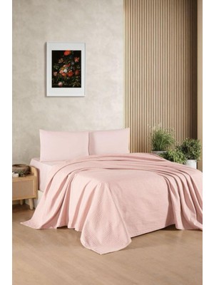 Bella Home Kristal Çift Kişilik Pike Takımı - %100 Pamuk