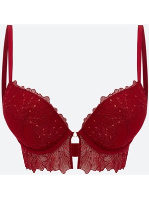 Lc Waikiki Yeni Sezon Balenli Dolgulu Dantelli Fantezi Tişört Sütyen