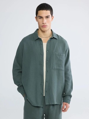 LC Waikiki Regular Fit Müslin Erkek Gömlek  (S6)