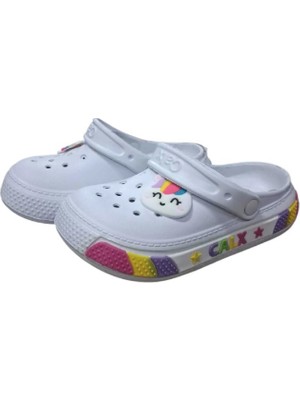 Benitto Kids Calx Kız Çocuk Figürlü Kaydırmaz Taban Terlik Sandalet BNT7030