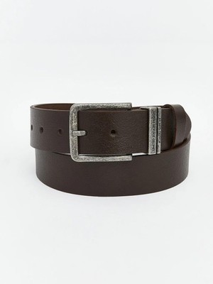 LC Waikiki Kahverengi Hakiki Deri Erkek Kemer  (S6)