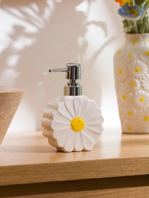 LC Waikiki Çiçek Figürlü Seramik Sıvı Sabunluk  (S6)