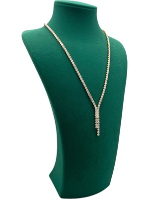 Megass Dekor Süet Kumaş Elisia Manken Yeşil Renk 40/20 cm Kolye Gerdanlık Takı Sergileme Mankeni