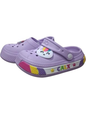 Benitto Kids Calx Kız Çocuk Figürlü Kaydırmaz Taban Terlik Sandalet BNT7030