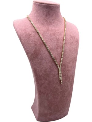 Megass Dekor Süet Kumaş Elisia Manken Pembe Renk 32/15 cm Kolye Gerdanlık Takı Sergileme Mankeni