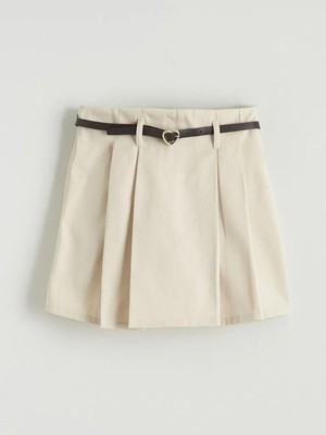 LC Waikiki Pileli Kız Çocuk Şort Etek  (S6)