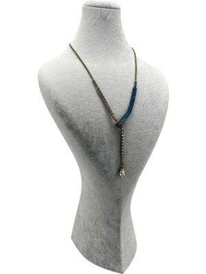 Megass Dekor Süet Kumaş Lidya Manken Gri Renk 42/20 cm Kolye Gerdanlık Takı Sergileme Mankeni