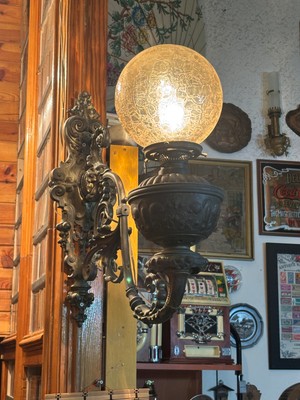 TT Dev Boyda Bronz Dan 1800 Ler Fransız Gazlı Sokak Lambası Sonradan Elektrikliye Çevrilmiştir.