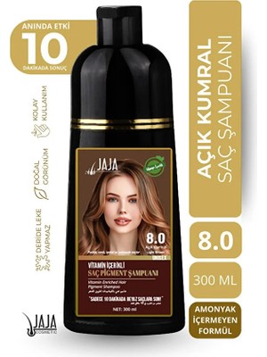 Jaja 8.0 Açık Kumral Beyaz Kapatıcı Şampuan Amonyaksız