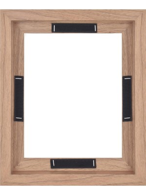 Mcs Yüzen Kanvas Çerçeve, Yapışkanlı Bağlantı Elemanları ve Asma Donanımlı Kanvas Tablolar Için Sanat Çerçeveleri, Ceviz Ağaç, 20 x 25 cm