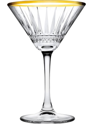 Braventa Collection Elysia Golden Touch Kokteyl Kadehi, Şeffaf, 220 C