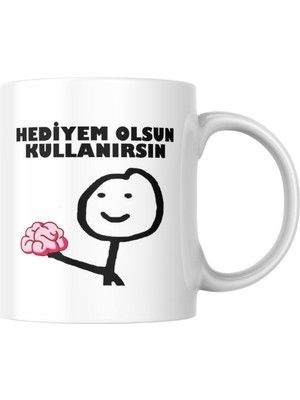 Braventa Collection Komik Yazılı Kupa Bardak Hediyelik Çay Kahve Kupası Coffee Mug
