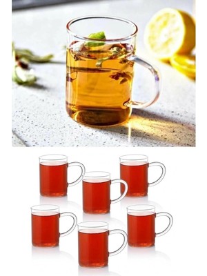 Braventa Collection Rotanev 6 Adet Borosilikat Isıya Dayanıklı Termisil Cam Kupa Bardak