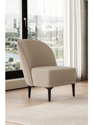 Enza Home Passa Keten Dokulu Berjer Krem