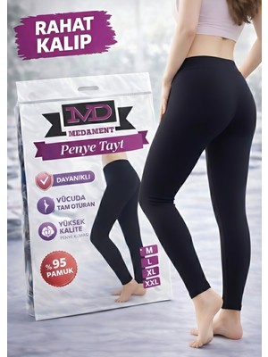 RAHAT KALIP YÜKSEK BEL AĞLI PENYE TAYT