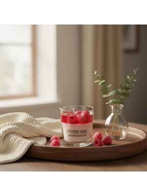 Ahududu Kokulu Dekoratif Mum