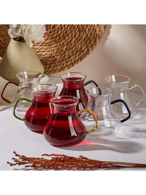 Braventa Collection Ehl-I Keyf Luster Renkli 6'lı Çay Bardağı Seti 200 ml