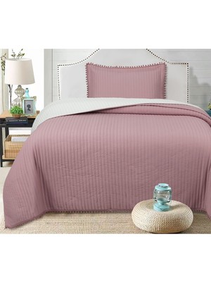 Bella Home Sofia Ponponlu Tek Kişilik Yatak Örtüsü Seti - 180X240 cm