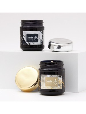 Braventa Collection Altın ve Gümüş Renkli Kokulu Kavanoz 2li Mum Seti