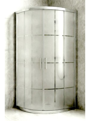 Durul Duşakabin Oval 5 mm Kumlama Karomat Desen Yükseklik 190 cm