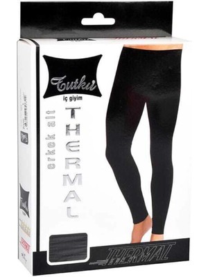 Tutku 2li Takım Erkek Thermal Tayt-Sıyah-L/xl