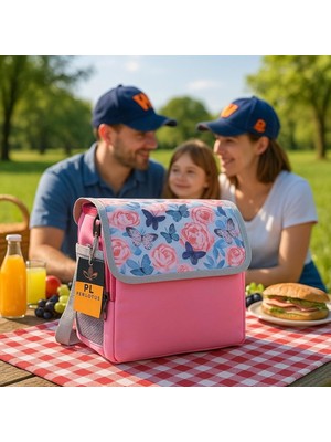 Braventa Collection Pembe Termal Yalıtımlı Soğuk Sıcak Tutma Yiyecek Içecek Izolasyonlu Taşıma Çantası, Hediye