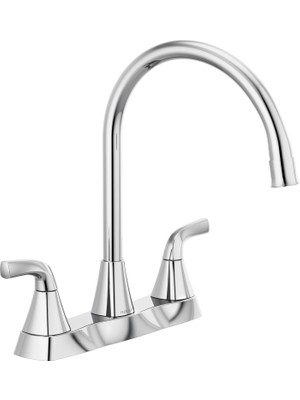 P2935LF Parkwood Iki Saplı Mutfak Bataryası Güverte Montajı, Krom