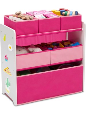 Braventa Collection Spielzeug-Organizer Für 6 Mülltonnen, Pembe