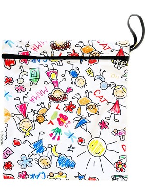 Braventa Collection 43X46CM, Family, Su Geçirmez Bebek Çocuk Bakım Çantası, Torbası