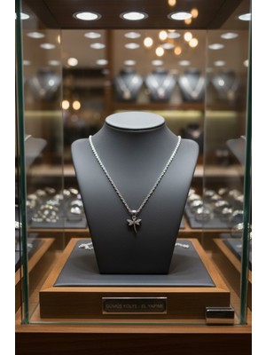 Anka Mücevherat 925 Ayar Gümüş Yusufçuk Kadın Kolye