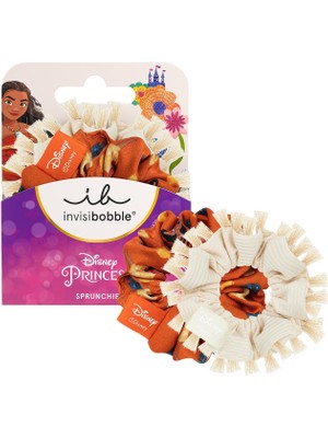 Braventa Collection Kids Scrunchie Disney Moana – Bej ve Turuncu 2'li Set – Kız Çocuk Saç Tokası, Çocuklar Için Yüksek K