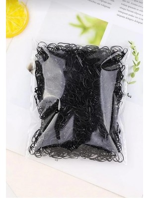 Braventa Collection 1000 Adet Siyah Saç Örgü Lastiğitoka Seti Lastik Toka Seti, Lastik Toka Seti, Toka Organizer, Toka,